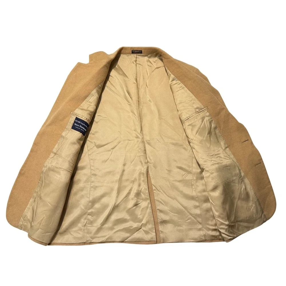 Norm Thompson‎ Mens Camel Wool Blend Blazer Sport Coat Jacket Made in USA - 42R